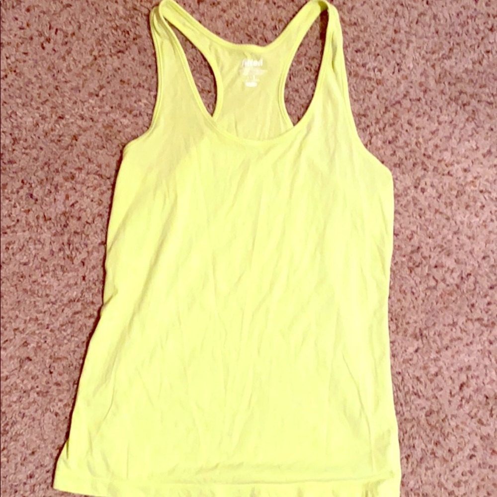 Neon yellow green tank